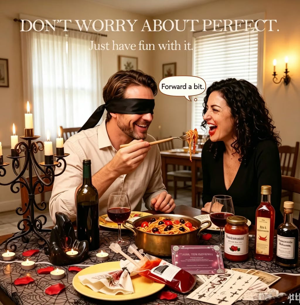 Gothic Halloween Date Night Box for Couples, Guided Date Night Experience