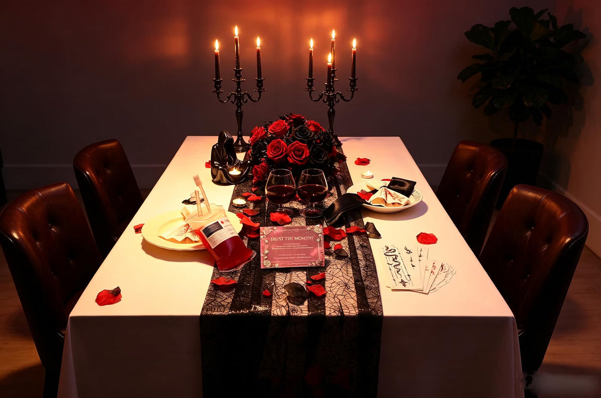 Gothic Halloween Date Night Box for Couples, Guided Date Night Experience