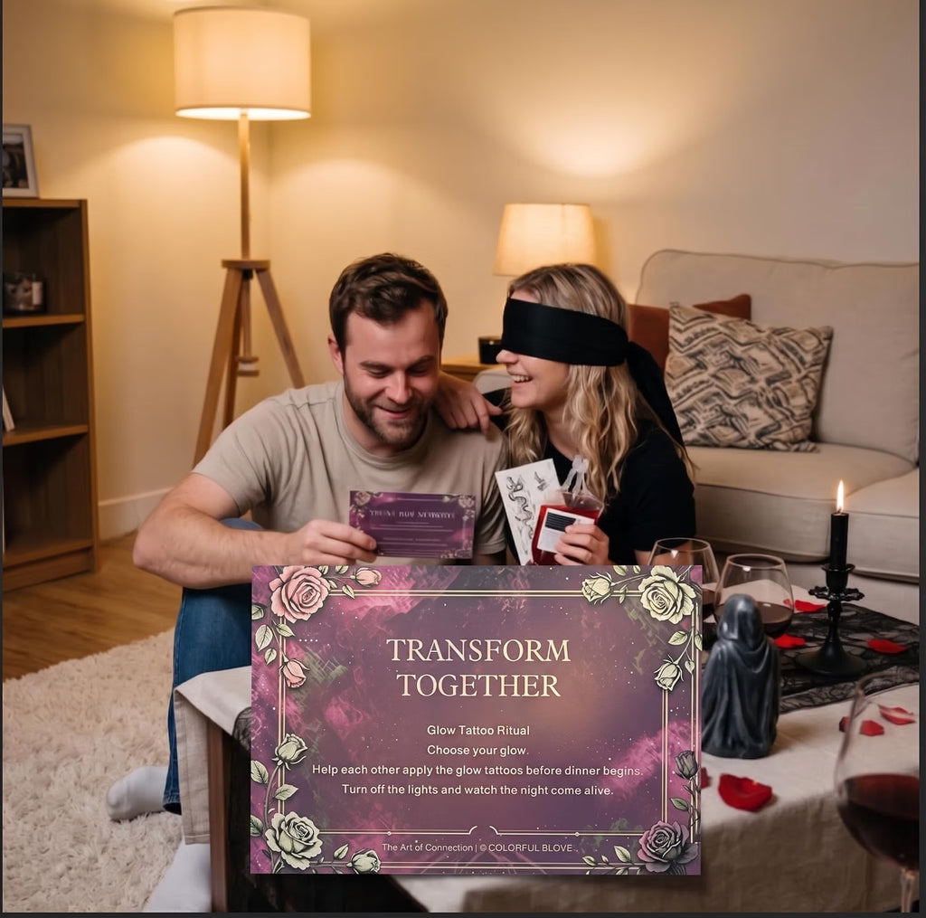 Gothic Halloween Date Night Box for Couples, Guided Date Night Experience